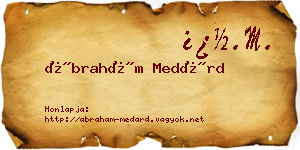Ábrahám Medárd névjegykártya